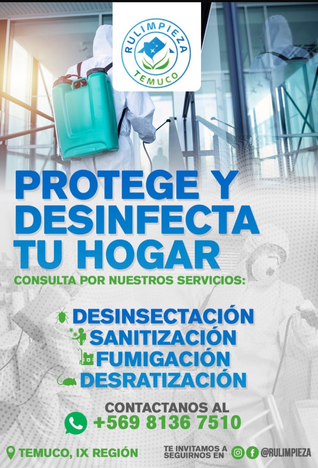 Fumigación y control de plagas